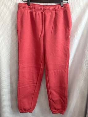 Champion Powerblend Relaxed Rib Cuff Sweatpants in Pink Bit